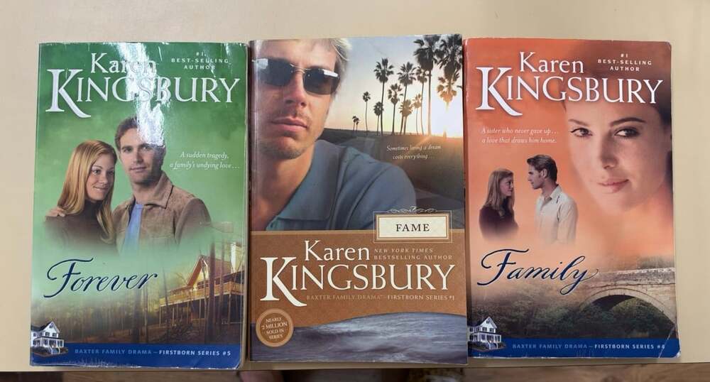 Karen Kingsbury Baxter Family Drama Firstborn Paperback Family Forever Fame